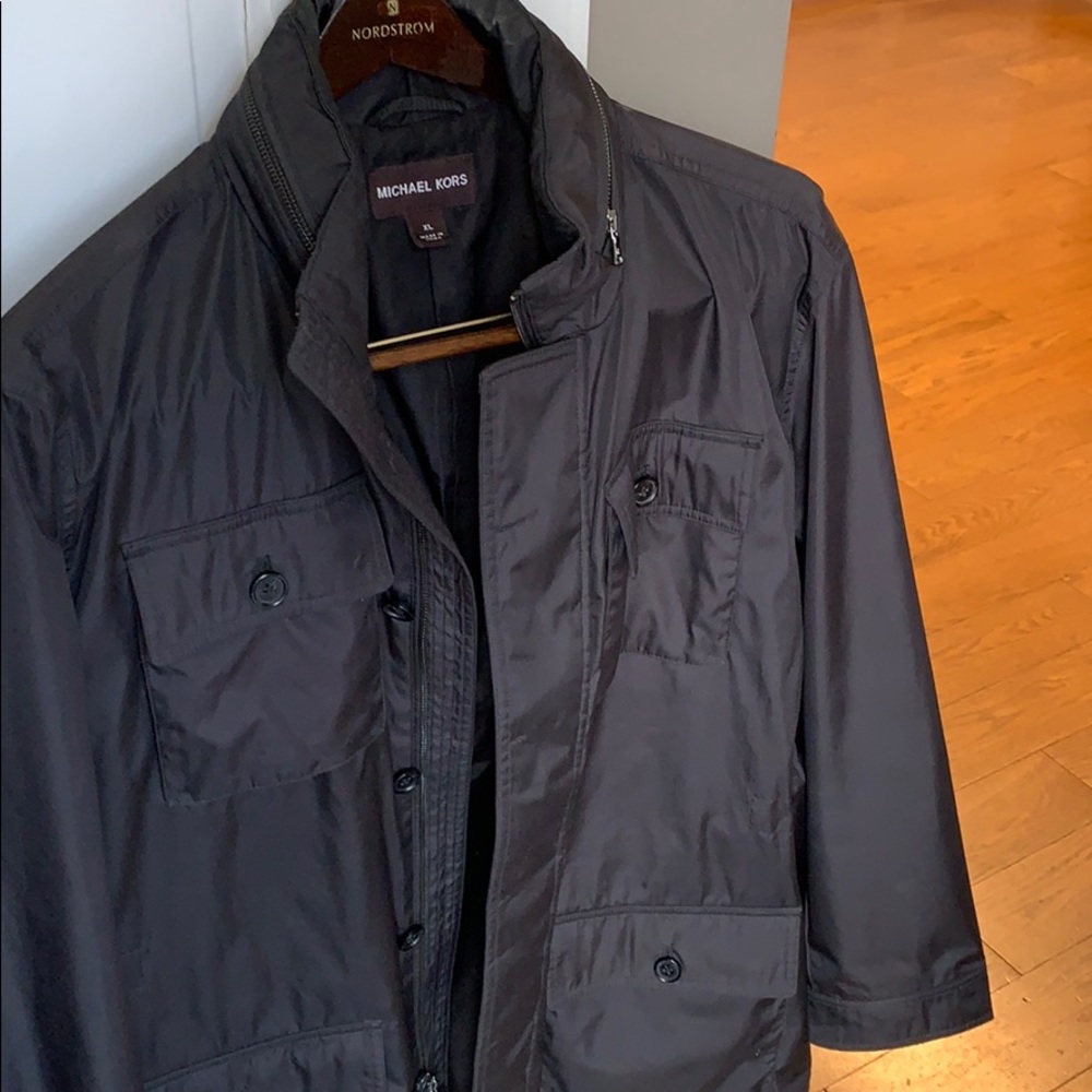 Michael Kors Black Military Field Jacket